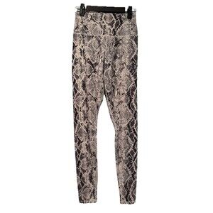 Alo Leggings Women Small High Rise Snakeskin Athleisure Athletic Yoga Gym Travel